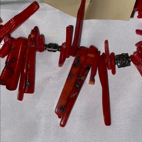 Price Firm!! Red Coral & .925 Sterling Silver - Picture 6 of 8